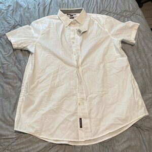 NWT Michael Kors L men’s short sleeve button down shirt